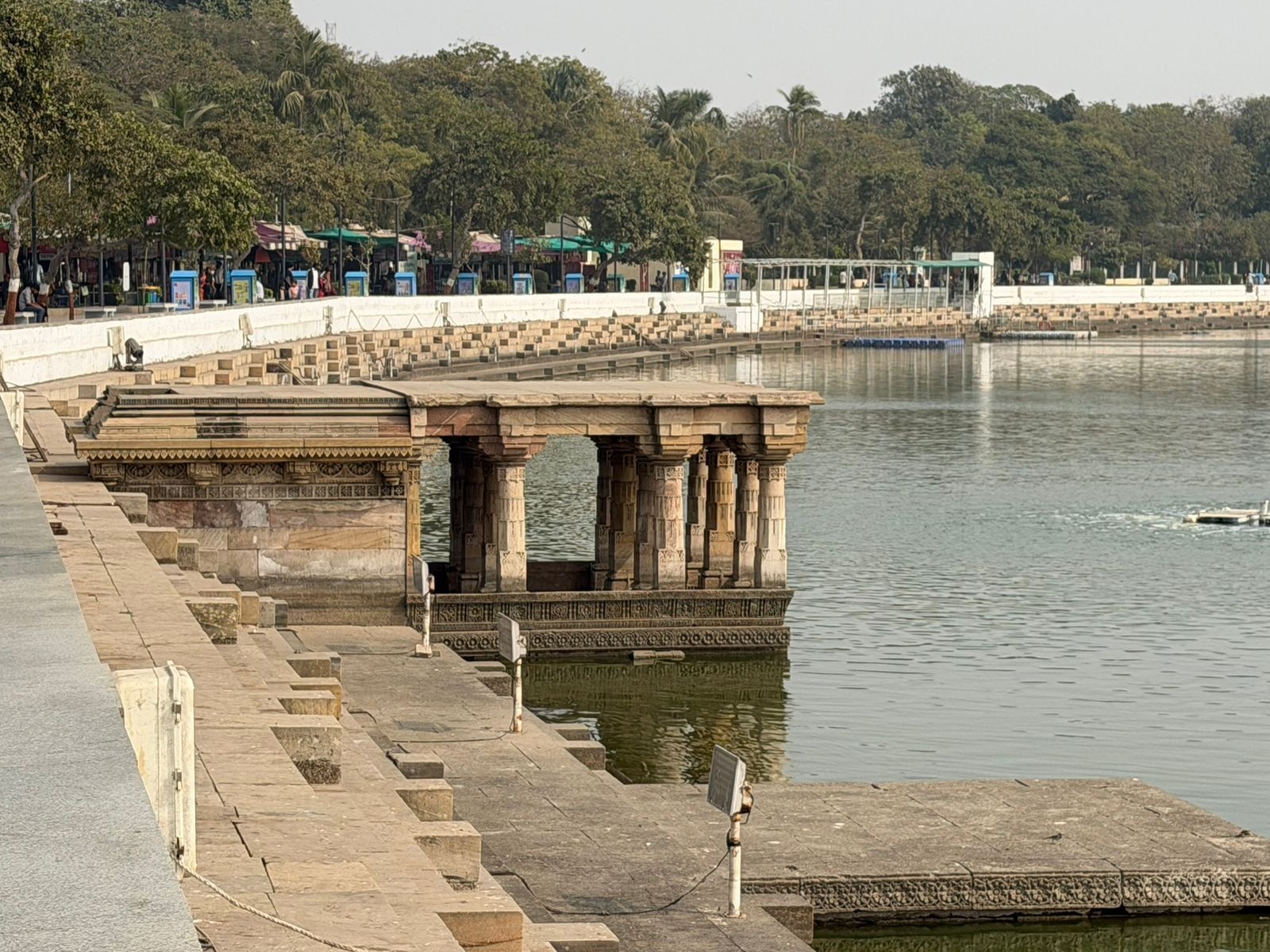 Kankaria Lake promenade with Naginavadi pavilion