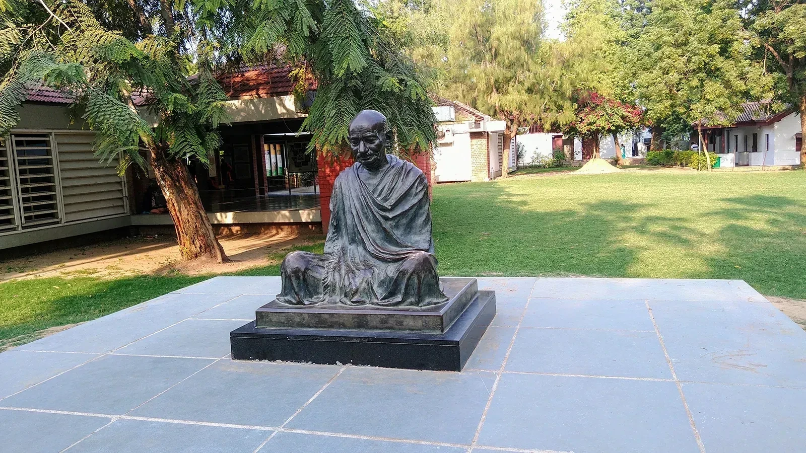 Mahatma Gandhi statue at Sabarmati Ashram